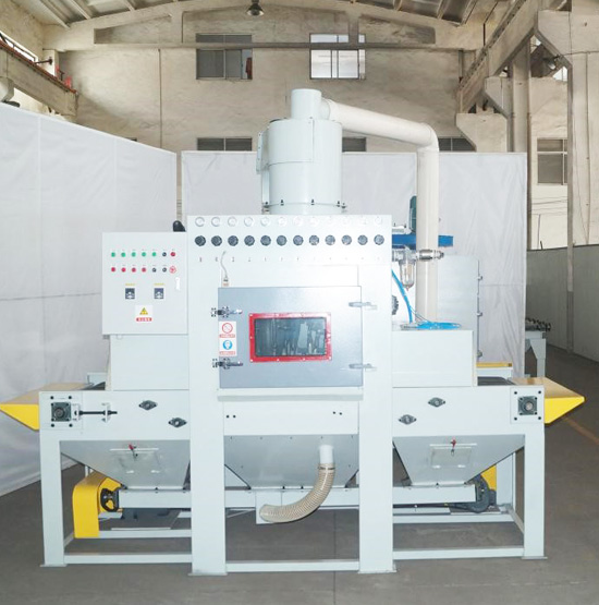 輸送式自動噴砂機再次發(fā)往蘇州，感謝客戶對于無錫迪砂的信賴與支持！